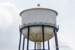 Oskaloosa's North water tower was installed in 1932 and holds 400,000 gallons of water.