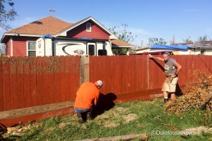 Something as simple as repairing a fence was able to bring a family back together in Rockport.