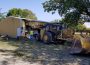 Mahaska County first responders rushed to the scene of a tractor striking a building call on Tuesday morning.