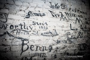 Signatures found inside of Town Square Dental during renovation.