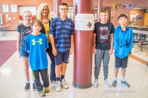 Just one of three classes Mrs. DeJong teaches that are participating in a fund raising effort to help those impacted by Hurricane Harvey.
