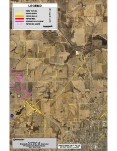 US-63 approved Oskaloosa Northwest bypass. (click for larger image)