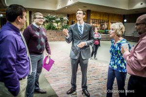 A coin toss determined the order for the Oskaloosa At-Large race for the most recent public forum.