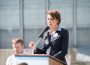 Iowa Governor Kim Reynolds spoke at a press conference in Pella on Wednesday in regards to the Renewable Fuel Standard.