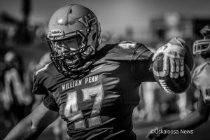 Nate Van Veldhuizen rushed into the endzone for a William Penn tourchdown. William Penn defeats Avila 34-7 for a homecoming victory.