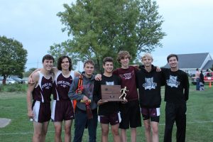 The #14 ranked Oskaloosa Indians Boys Cross Country team took down the 5th ranked Grinnell Tigers at the Knoxville Invite this week. (submitted photo)