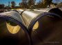 54-inch storm water pipe ready to be installed under the Oskaloosa Community Stadium.