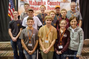 Iowa Governor Kim Reynolds with members of the Oskaloosa High School Pheasants Forever Chapter. The first of it's kind in the nation.