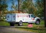 This Salvation Army truck looks for victims of Hurricane Harvey in Rockport Texas, September 2017.