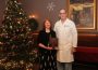 Dr. Kymberly Life was named the 2017 MHP MVP (Most Valuable Provider) at Mahaska Health Partnership’s annual Provider Appreciation Dinner. She is presented this “Golden Stethoscope” award by MHP Chief Medical Officer Tim Breon.