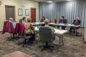 Oskaloosa School Board members gathered this past week to begin discussing options for a 28E agreement with the city of Oskaloosa for an early childhood development center.