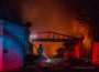 Oskaloosa firefighters battled this garage fire early Monday morning at 1010 High Ave East.