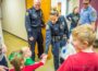 The Oskaloosa Police Department accepted 'Appreciation Bags' from 'littles' of the daycare run by Kelli Saville.