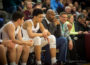 Xavier Foster (center left) with his father DaJuan Foster (center right) during an Indians game this year. (file photo)