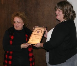 Long-time businesswoman Jane Nicholson was honored in December as Friend of Youth award winner for 2018 by the Optimist Club of Oskaloosa. 