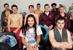 The Oskaloosa Indian swimmers went to their conference meet on Saturday in Boone and showed once again that the program is continuing to move in the right direction. (photo provided)