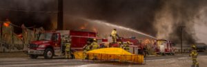 The call for help went out just after 11am on Sunday. When it was over, nine departments helped to battle the blaze.
