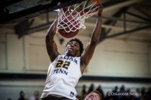 Marquis Todd in action for the William Penn University Men's Basketball team on November 4, 2017.