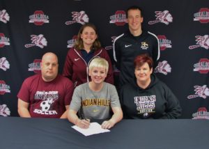 Oskaloosa High School senior Kinsey Cook signed with Indian Hills women’s soccer. (submitted photo)