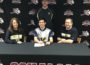Pictured: mother Ronda Czerwinski, father Mark Czerwinski and WPU Bowling coach Mark VanWyk