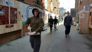 Many people came together to help clean "The Alley" for the upcoming season. (submitted photo)