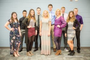 The 2018 Oskaloosa High School prom candidates are; Gracie Glasgow, Issac Parks, Haley Lashley, Calvin Silvers, Jori Vandenberg, Jared Kruze, Josie Bunnell, Jaden Van Roekel, Maggie Fitzpatrick, Tanner DeKock.