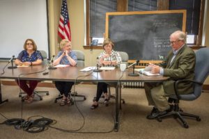 Left to right; Sone Scott, Diane Upton-Crookham, Sue Brown, and James Blomgren.