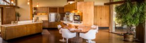 The kitchen and dining area of Marv and Kim Bloems home.