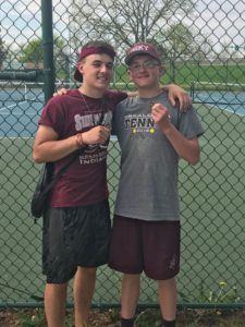  Cade Snakenberg and Colton Stout won their doubles bracket in the Ottumwa tournament.