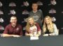 Anna Jones signs with Coe College Softball Pictured are Thad Jones, Lee Jones, Jay Harms, Anna Jones