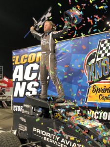 "Sunshine" Tyler Courtney Swept the night with USAC Saturday at Knoxville (Knoxville Raceway Photo)