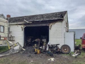 One person lost their life in an overnight fire in this garage.