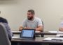 Brandon Strasser was sworn in as a new water board trustee on Monday.
