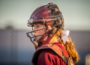 Megan Mooreman keeps an eye on the Indianola's 3rd base runner.