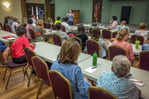 Community members took time out of their schedules to give their input on a community place making project.