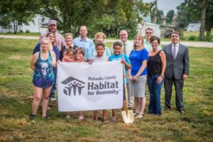 Members of the Walker family were joined by Mahaska County Habitat for Humanity and Oskaloosa City Officials at their most recent groundbreaking ceremony.