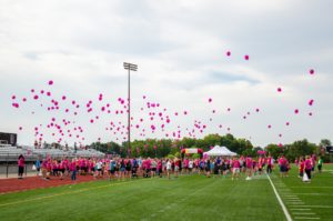 Hundreds of biodegradable balloons lift off towards the heaven on Saturday morning. Many of the balloons had personal messages written on them.