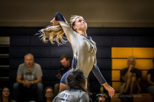 Danielle Pendzinski tallied 12 kills to help guide Statesmen to win 