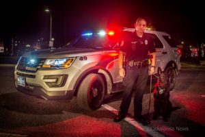 Oskaloosa K9 Officer Austin Rogers and his partner Duke recently helped to track down a suspect in connection with the Ottumwa officer involved shooting.