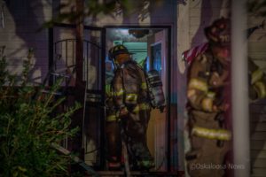 Firefighters battled a house fire in the 800 block of High Avenue East overnight.