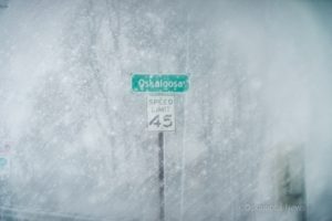 Oskaloosa took a direct hit from Winter Storm Bruce on Sunday.