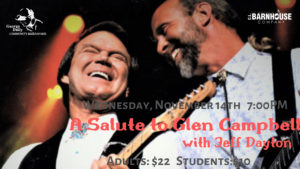 A tribute to Glen Campbell at George Daily Auditorium.