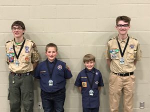 Local Scouts honored with Kernel Award.