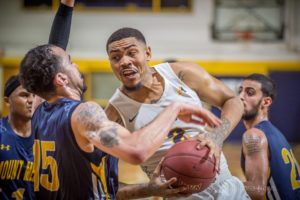Omar Sherman had 17 points, 7 rebounds and 2 blocked shots against Mount Mercy.