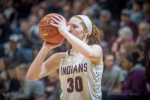 Marleigh Denberger scored 15 points against Pella Christian on Friday night, which included 4 3-point shots.