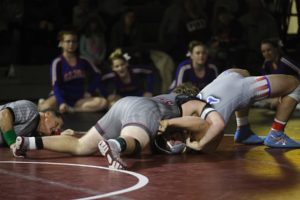 Oskaloosa fell to Albia but defeated Fairfield in the last home meet for the Indians. (photo by Denis Currier)
