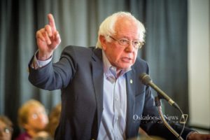 Sen. Bernie Sanders made a campaign stop in Oskaloosa on Sunday. He visited the Musco Technology Center on the campus of William Penn University. There was approximately 250 people in attendance.