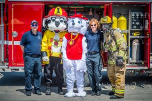 The Oskaloosa Fire Department was on hand, offering a free kids hat, photos, and a chance to look inside a real fire truck.