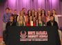 North Mahaska High School inducted 12 new members into the school’s National Honor Society. Seated are current members from left, Matthew Goemaat, Macy Moore, Ronnie Layman, Emily Sampson and Ty Kelderman. New members include juniors Chase Grandia, Anthony Goemaat, senior Elizabeth Doane, juniors Gracee Chandler, Kaitlyn Van Donselaar, Morgan Hudson and Carlie Scholtus. Back row: Juniors Sean Knockel, Garrett Lamb, Lexi Van Utrecht, and Alyssa Scheihing. (submitted photo)