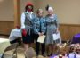 Mary Sandholdt (center) was recognized for her over 70 years of dedication to the Oskaloosa American Legion Auxiliary.